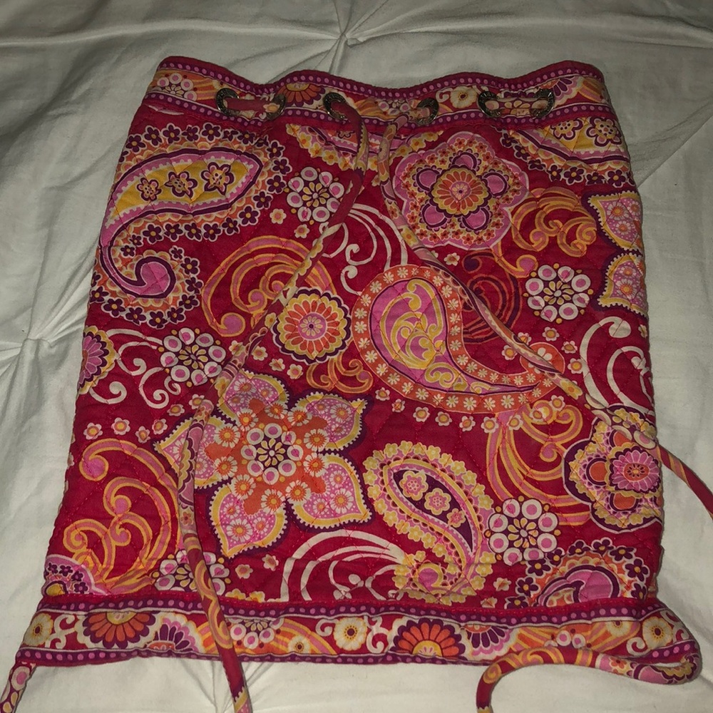 Vera Bradley String Back Pack In Raspberry Fizz - image 3
